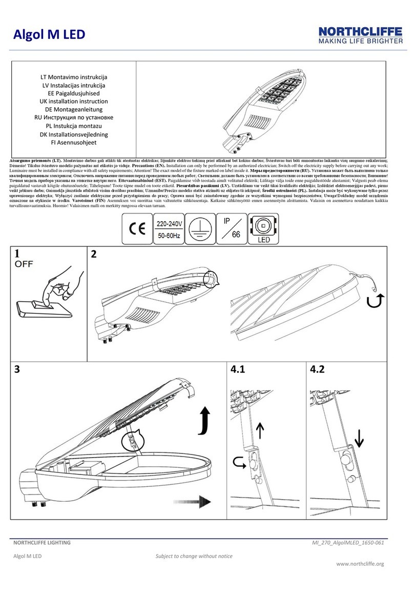 NORTHCLIFFE Algol M LED User manual