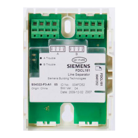 Siemens FDCL181 product manual Siemens FDCL181 product manual