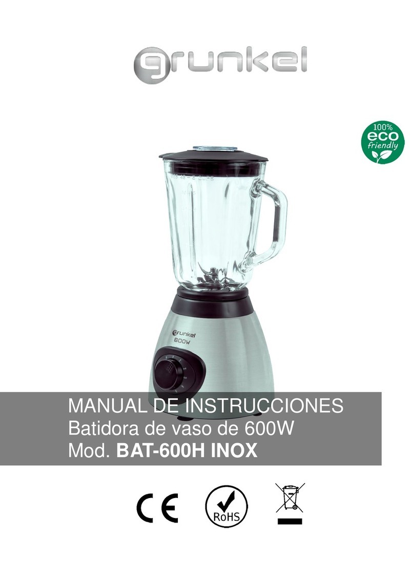 Grunkel BAT-600H INOX User manual