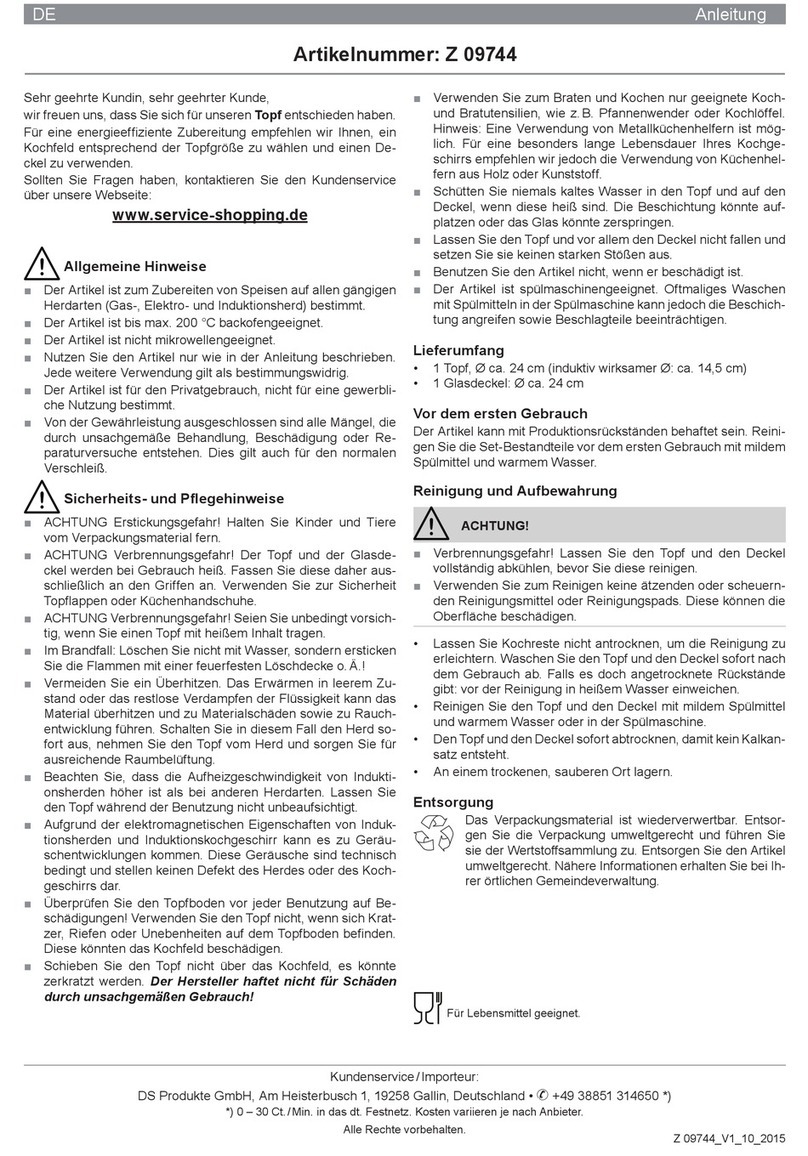 DS Produkte Z 09744 instructions
