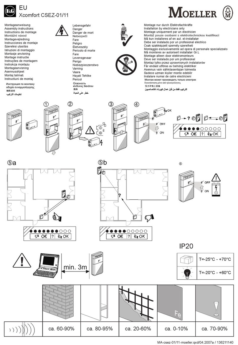 Moeller Xcomfort CSEZ-01/11 Assembly instructions Moeller Xcomfort CSEZ-01/11 Assembly instructions
