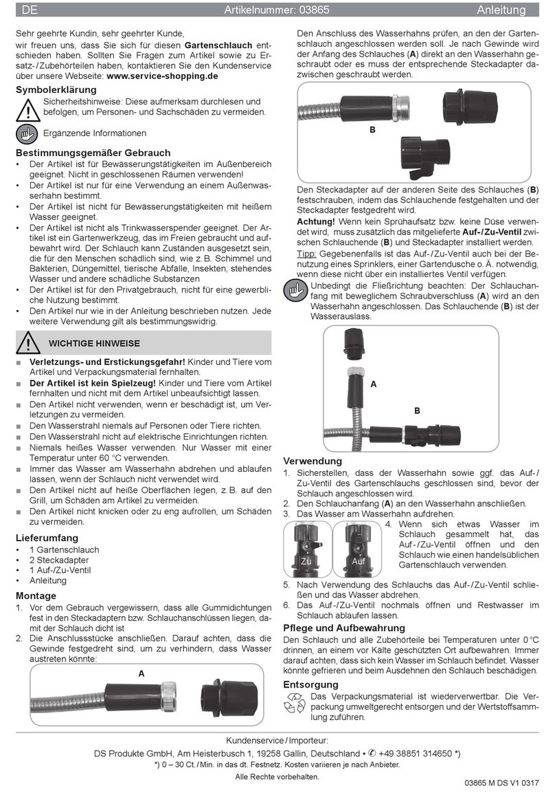 DS Produkte 03865 User manual DS Produkte 03865 User manual