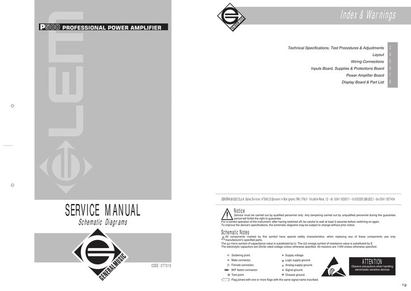 Generalmusic P500 Service manual