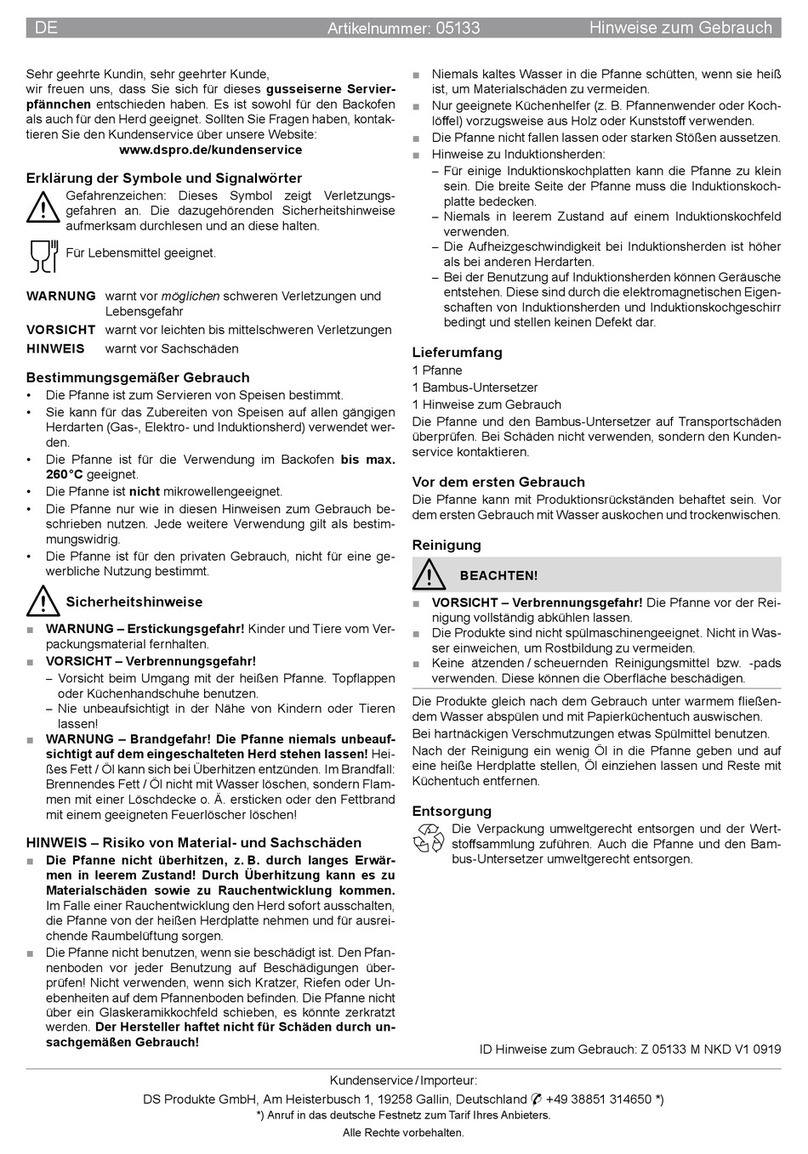 DS Produkte 05133 Instructions for use