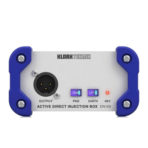 Klark Teknik DN100 quick start guide