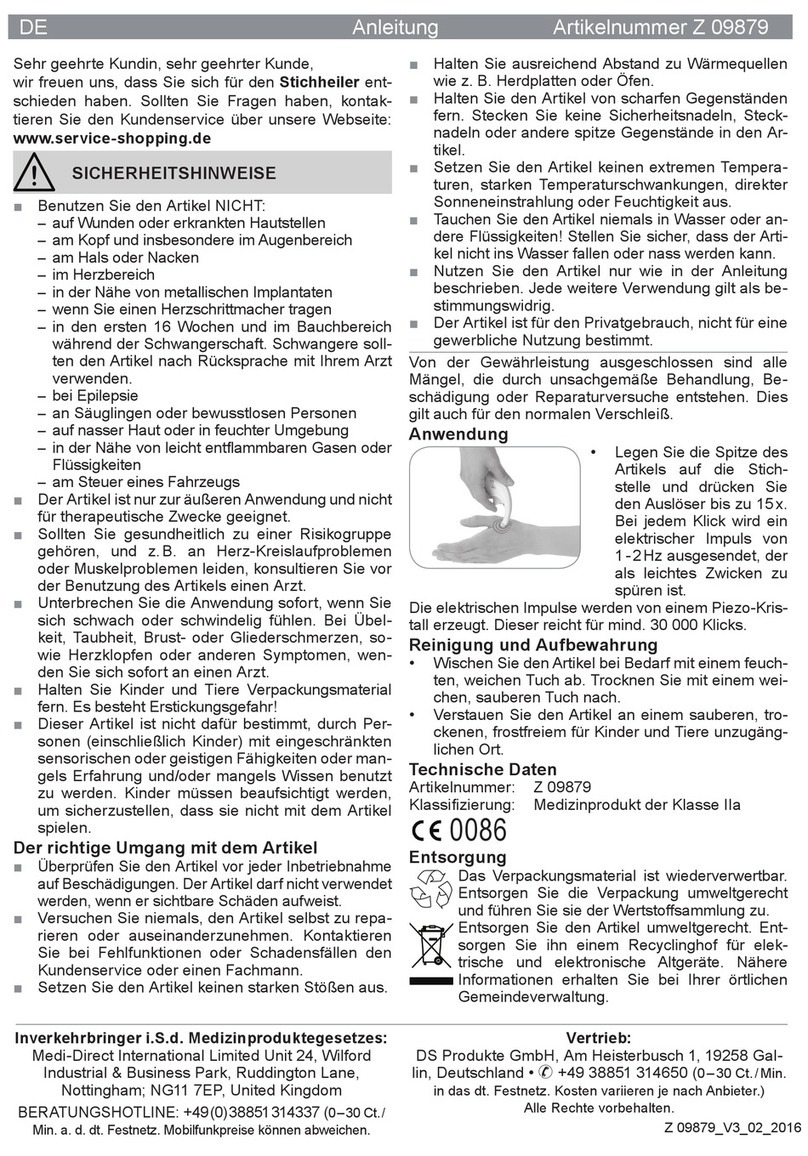 DS Produkte Z 09879 instructions