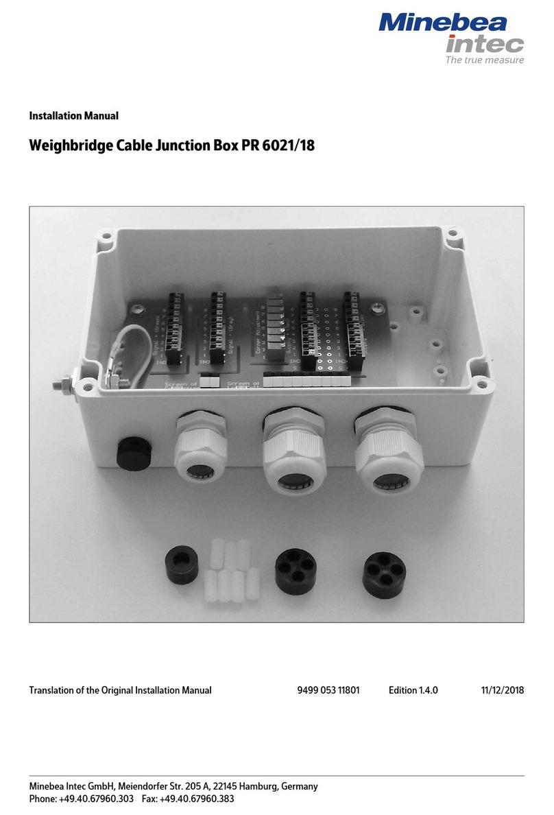 Minebea Intec Weighbridge PR 6021/18 installation manual