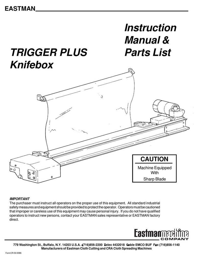 EASTMAN TRIGGER PLUS Knifebox Instruction manual & parts list