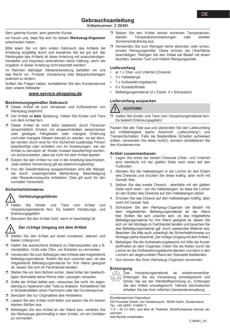 DS Produkte Z 09491 User manual