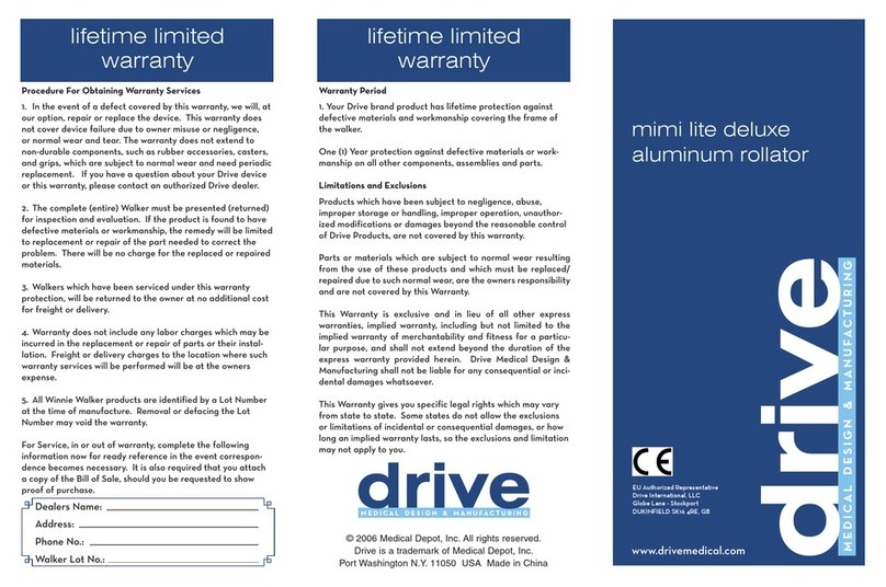 Drive Medical 548 User manual