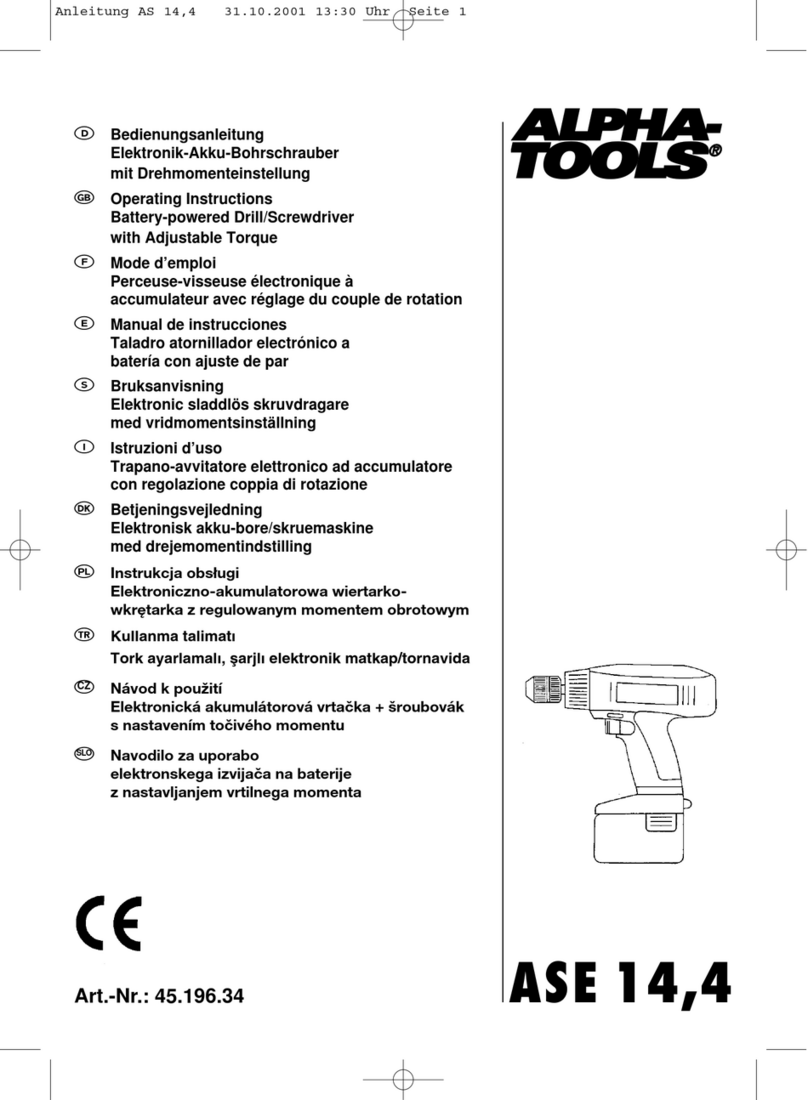 EINHELL ALPHA-TOOLS ASE 14,4 User manual
