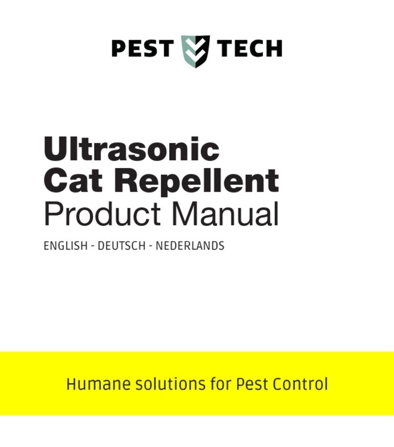 Pest Tech Ultrasonic Cat Repellent product manual