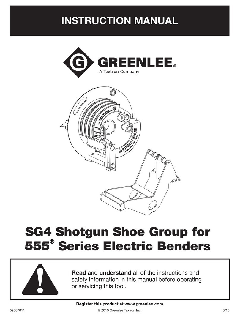 Textron GREENLEE SG4 User manual Textron GREENLEE SG4 User manual