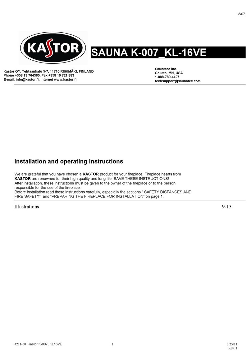 KASTOR K-007 Installation and operating instructions