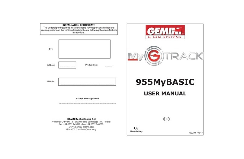 Gemini MyTrack 955MyBASIC User manual