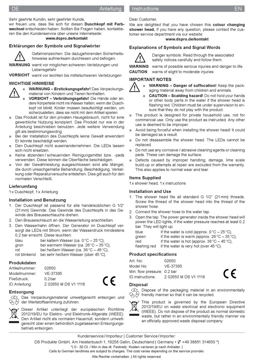 DS Produkte VE-37395 instructions