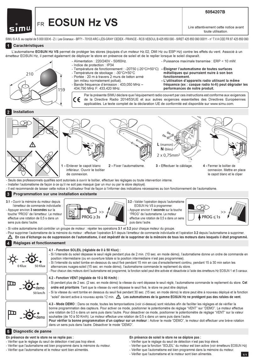 Simu EOSUN Hz VS installation guide