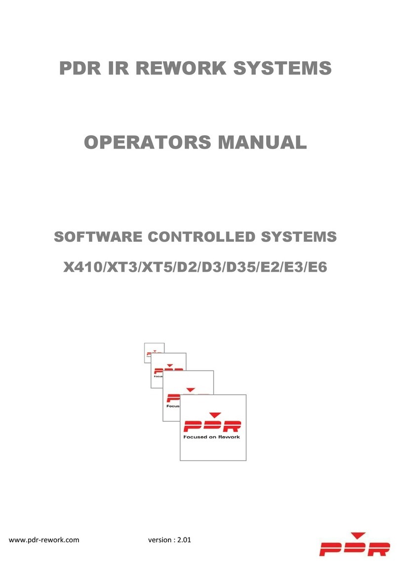 PDR X410 Operator's manual