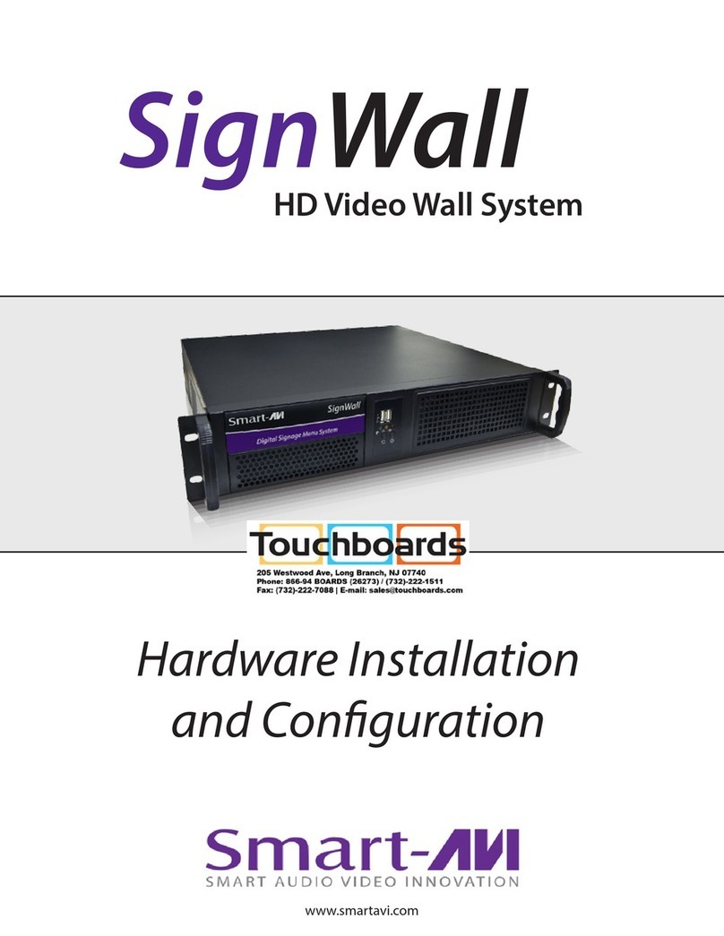 SMART-AVI SignWall Hardware Installation and Configuration