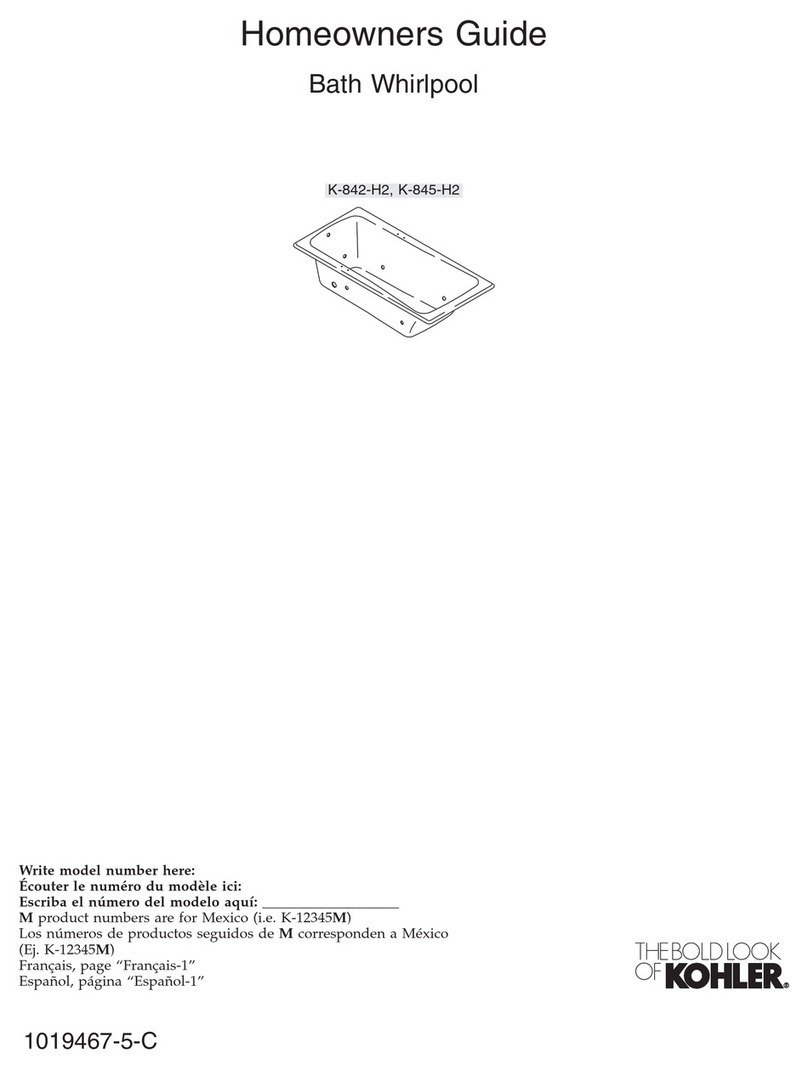 Kohler K-842-H2 Assembly instructions Kohler K-842-H2 Assembly instructions