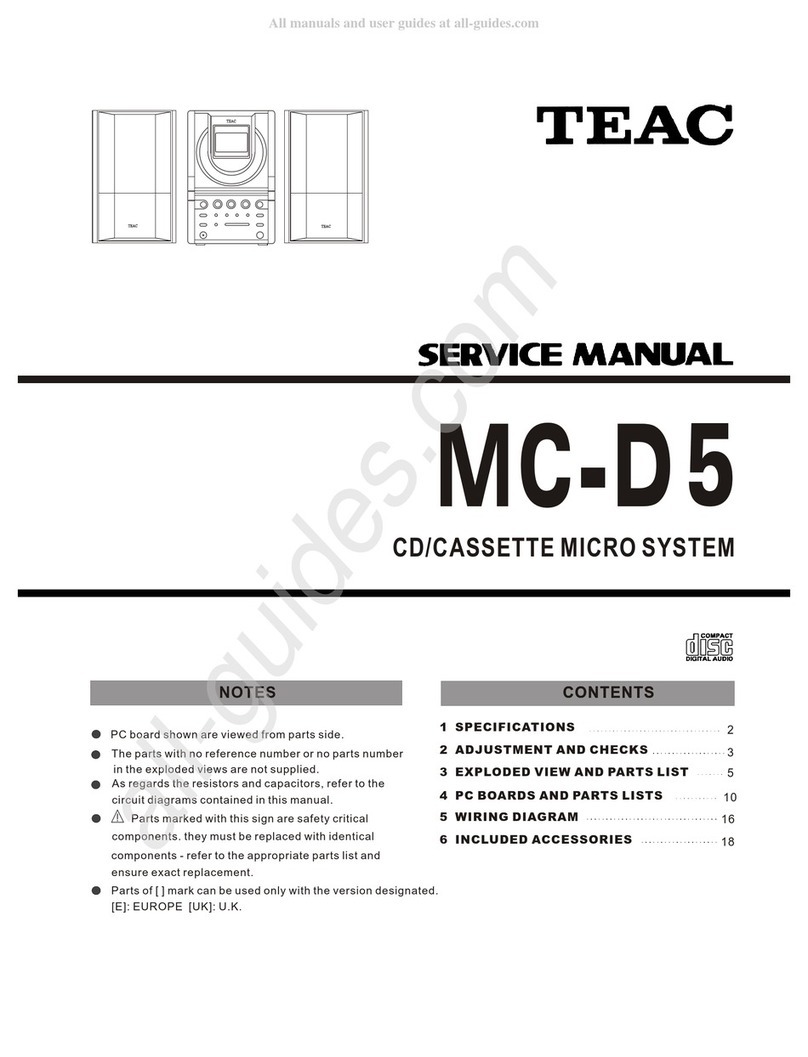 Teac MC-D5 Service manual