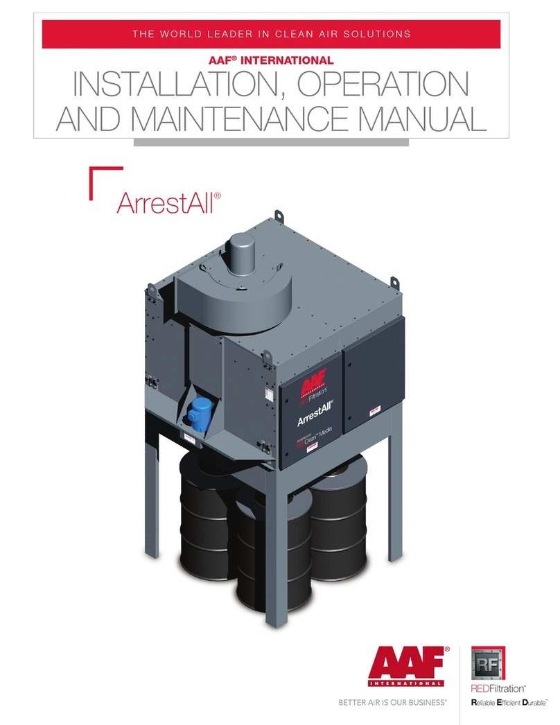AAF ArrestAll AR 1-3 FB Installation, operation and maintenance manual