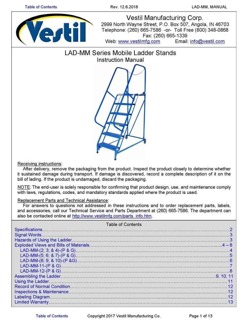 Vestil LAD-MM Series User manual
