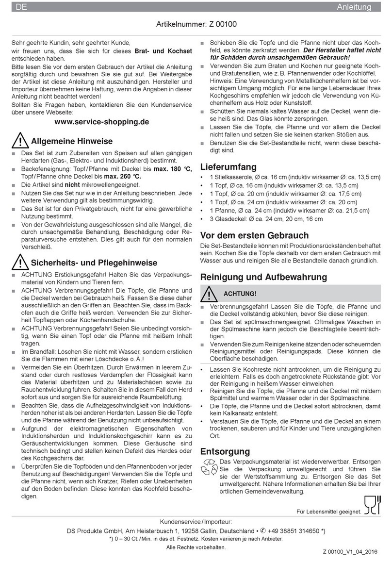 DS Produkte Z 00100 instructions DS Produkte Z 00100 instructions