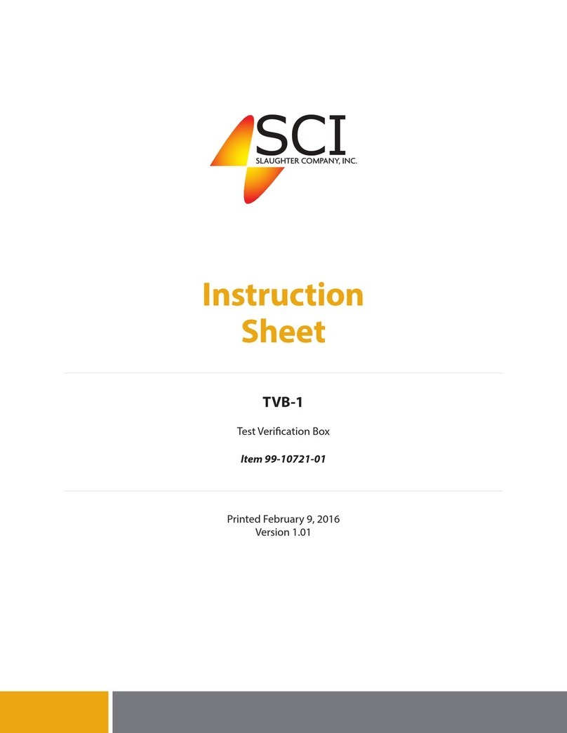 SCI TVB-1 instruction sheet