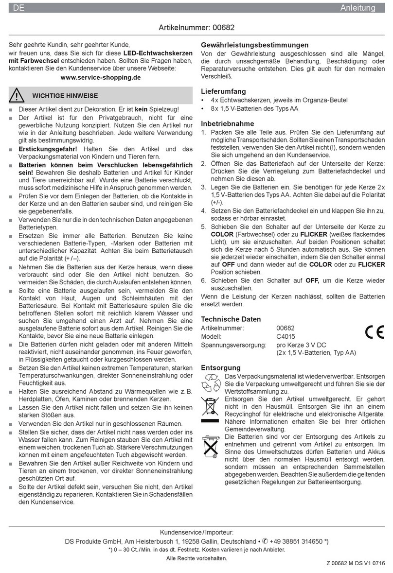 DS Produkte C4015 User manual