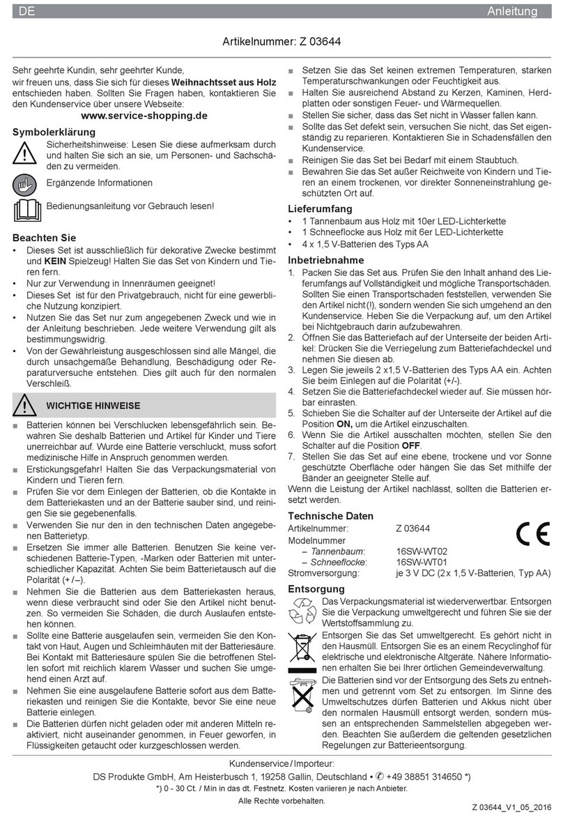 DS Produkte 16SW-WT02 instructions
