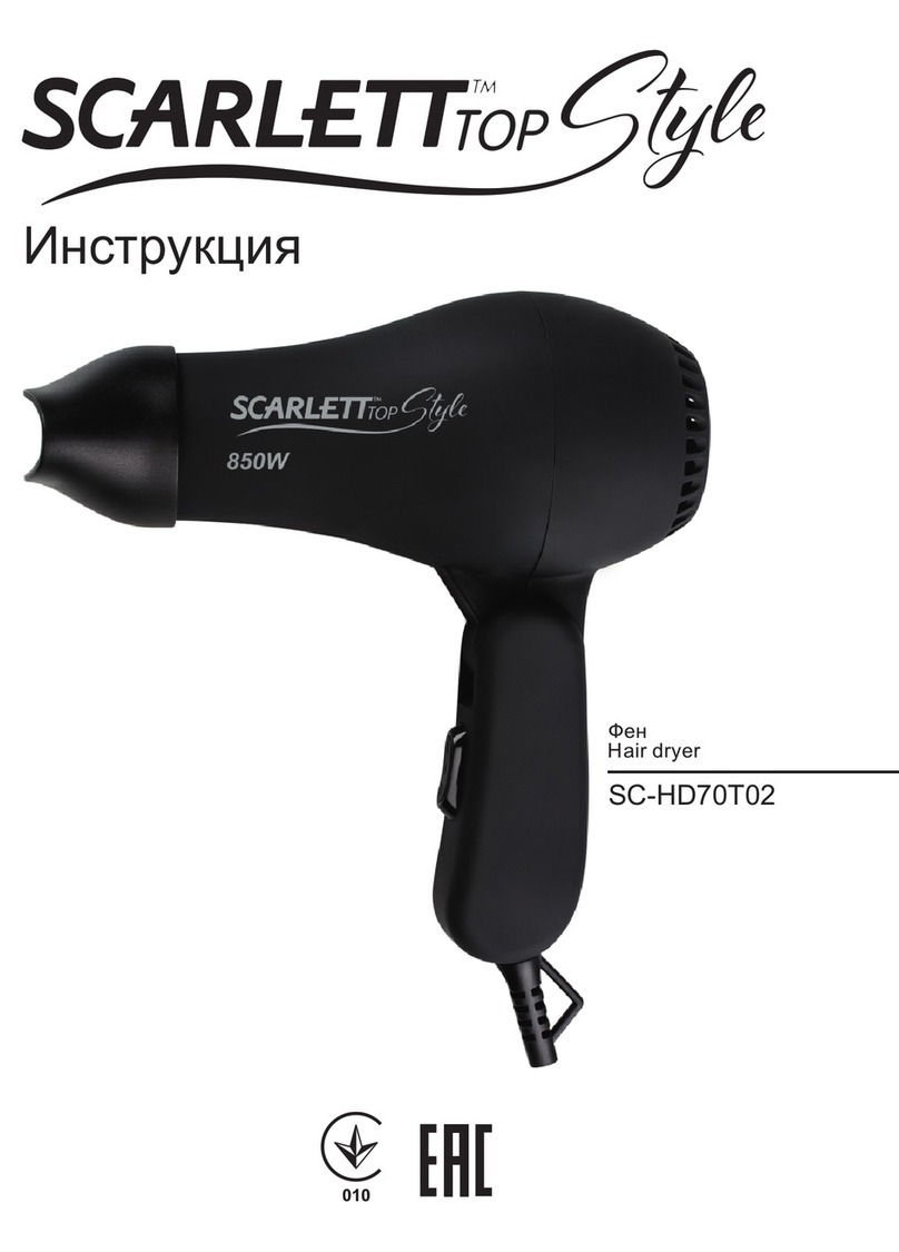 Scarlett Top Style SC-HD70T02 instruction manual