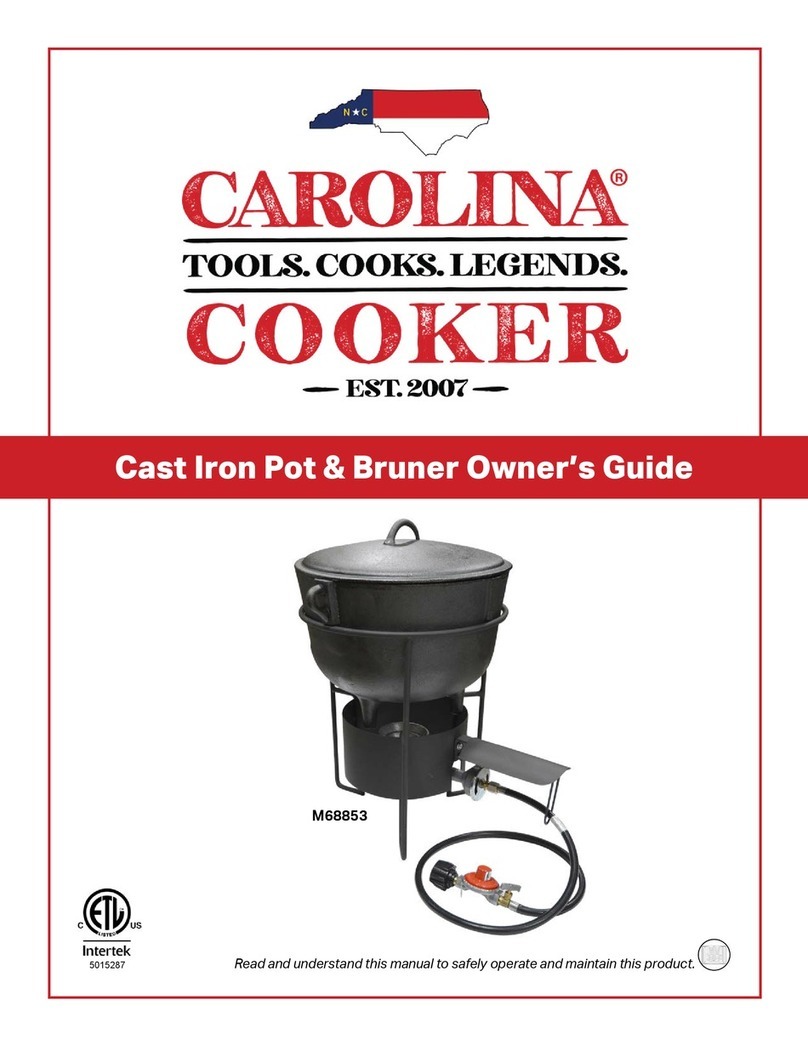 Carolina Cooker M68853 owner's manual