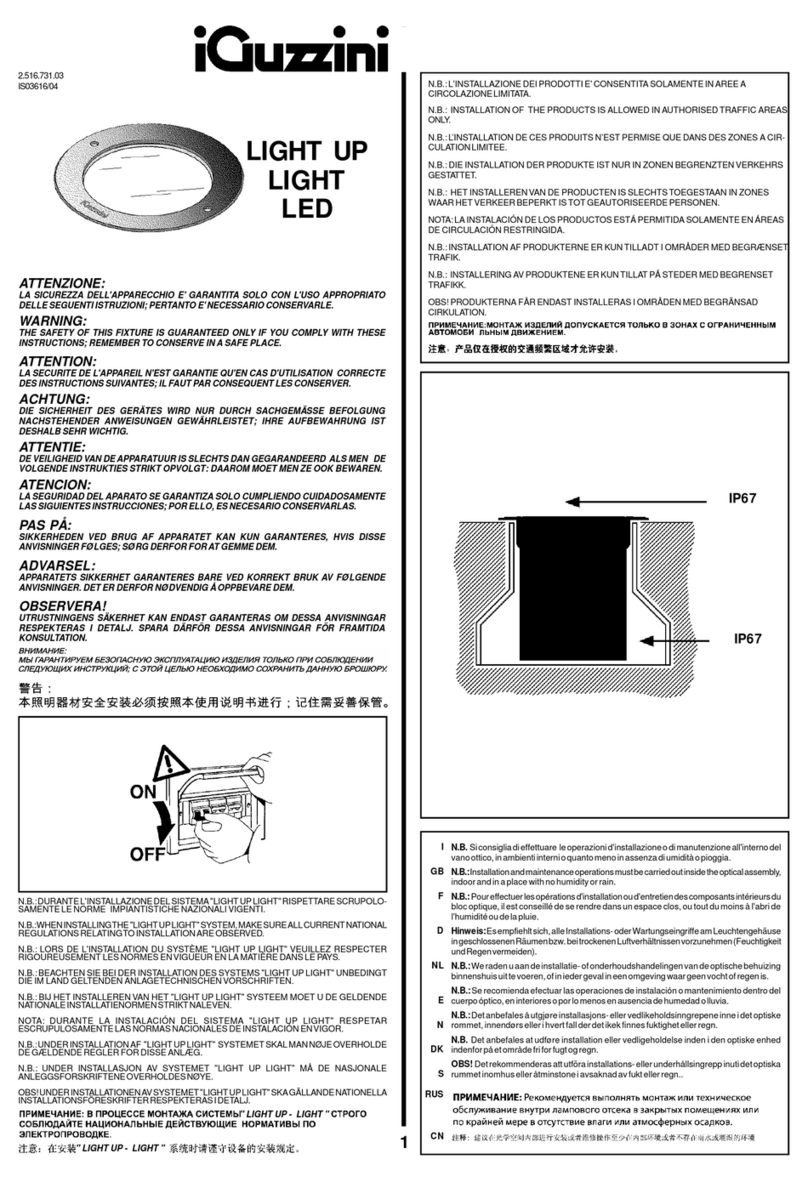 iGuzzini LIGHT UP BB38 User manual