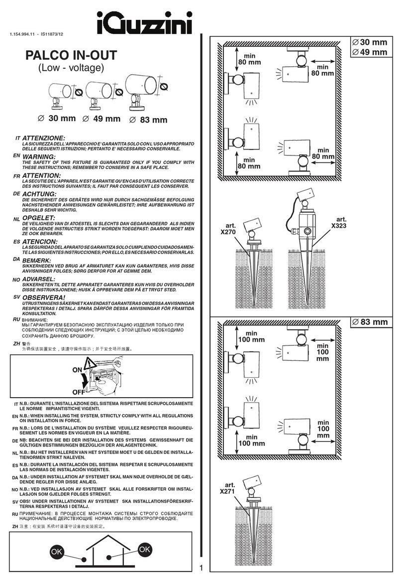 iGuzzini X270 User manual