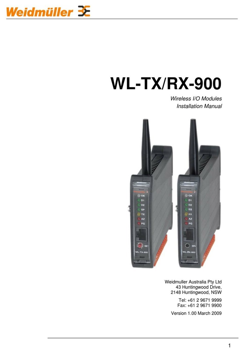 Weidmüller WL-TX installation manual