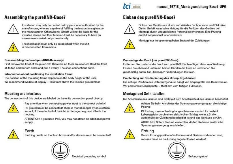 TCi pureKNX-Base07 User manual