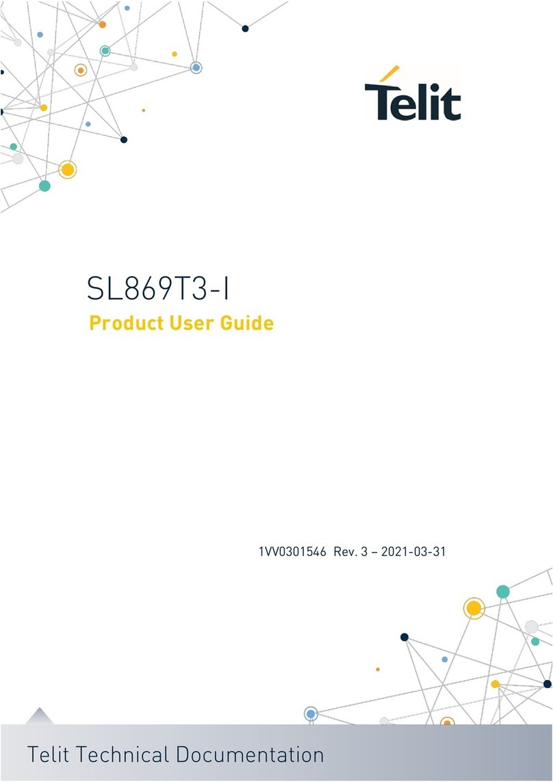Telit Wireless Solutions SL869T3-I Product user guide