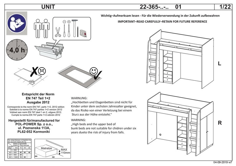 Xxxlutz 22-365 Series Assembly instructions