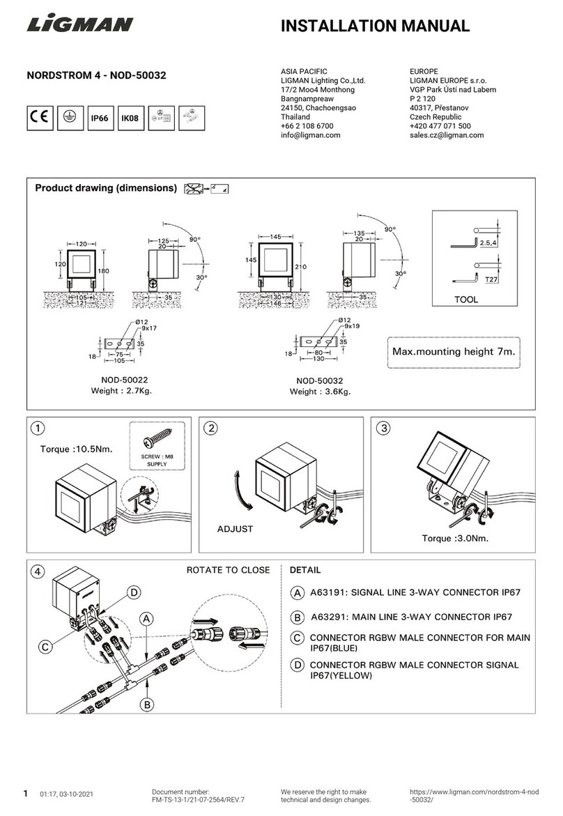 LIGMAN NORDSTROM 4-NOD-50032 installation instructions