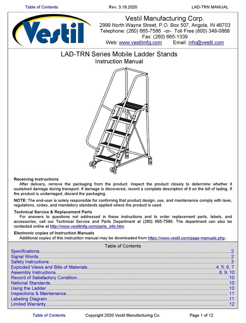 Vestil LAD-TRN Series User manual