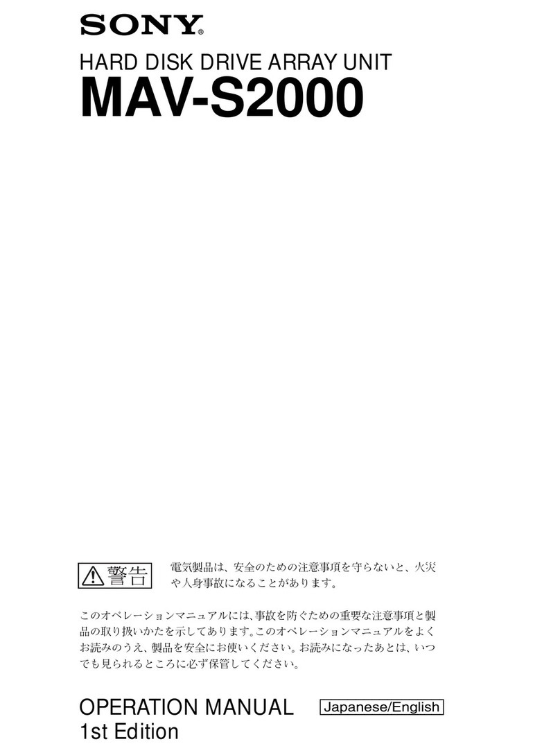 Sony MAV-S2000 User manual