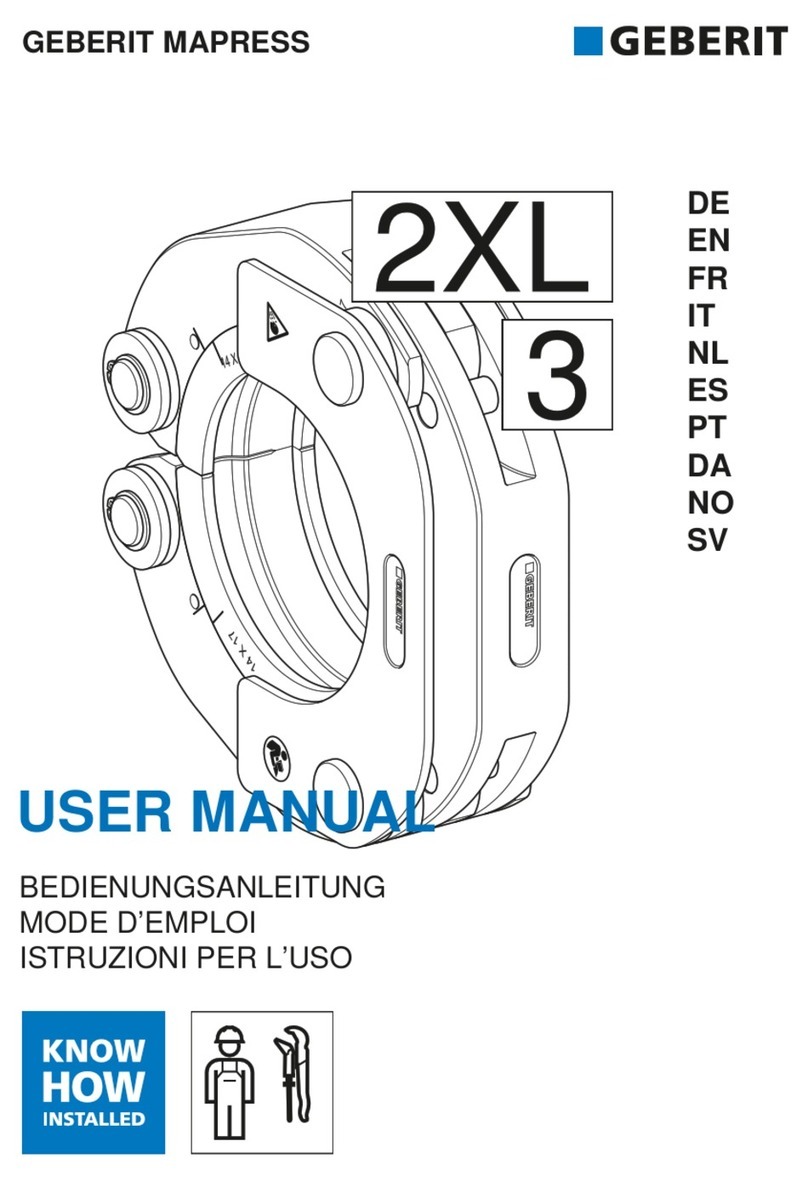 Geberit Mapress 90797 user manual