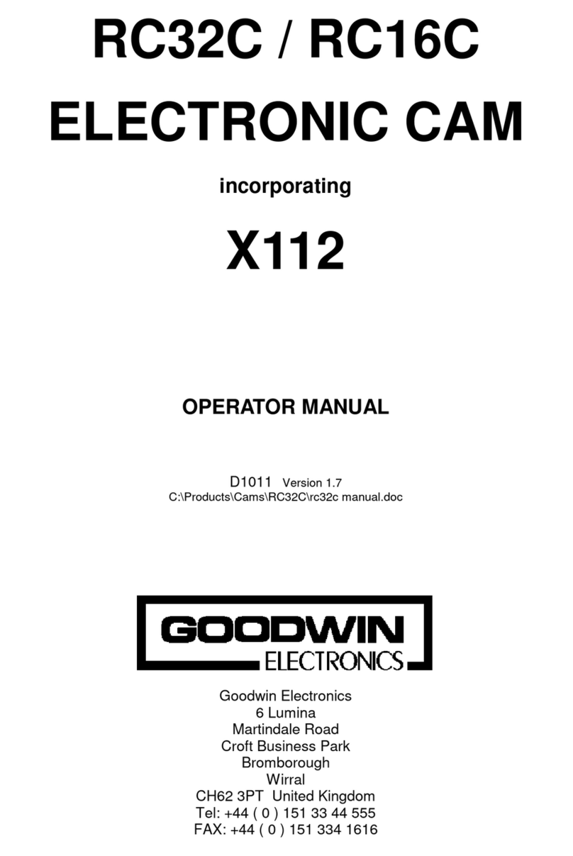 GOODWIN RC32C Operator's manual