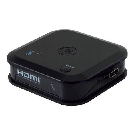 GE 3-Device HDMI Switch User manual