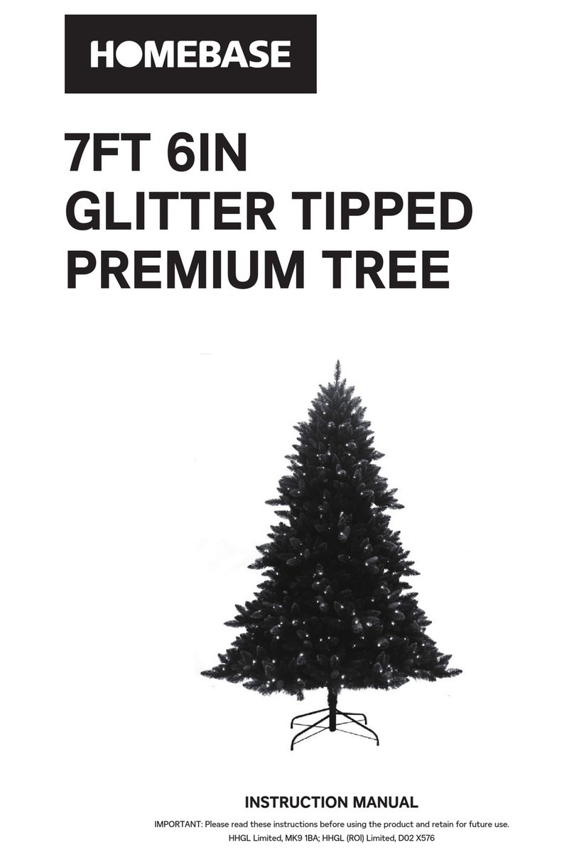 Homebase 7FT 6IN GLITTER TIPPED PREMIUM TREE User manual Homebase 7FT 6IN GLITTER TIPPED PREMIUM TREE User manual