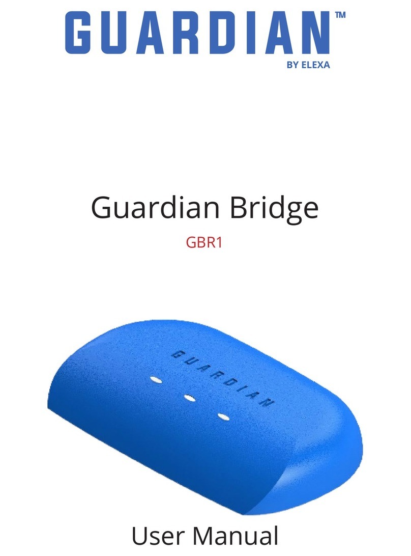 Elexa GUARDIAN GBR1 user manual
