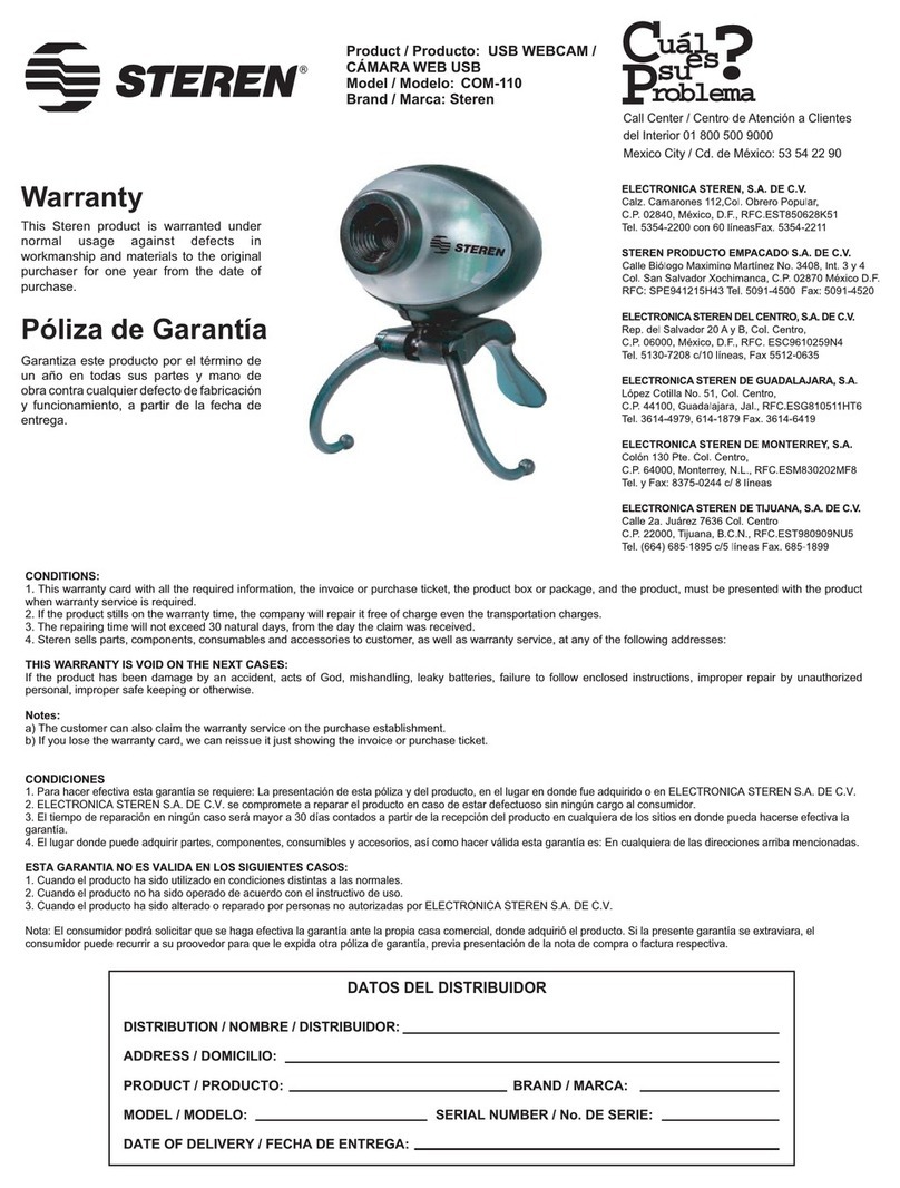 Steren COM-110 quick start guide