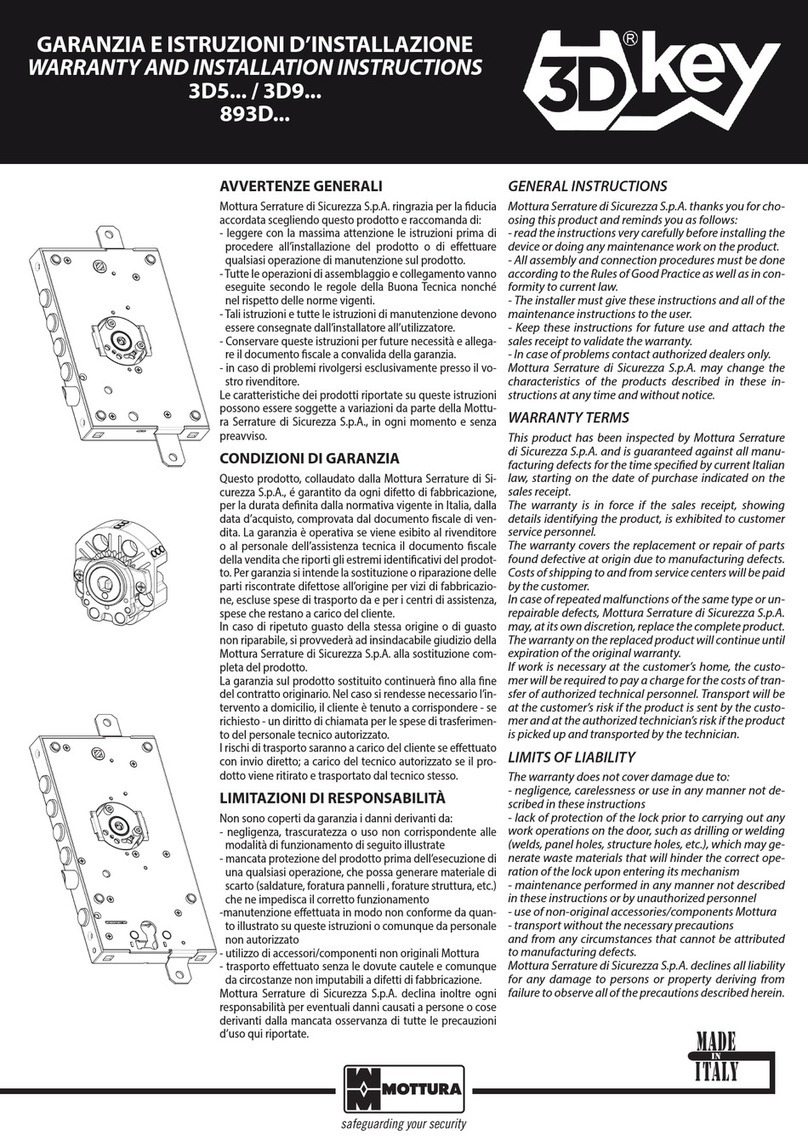 Mottura 3D5 Series User manual