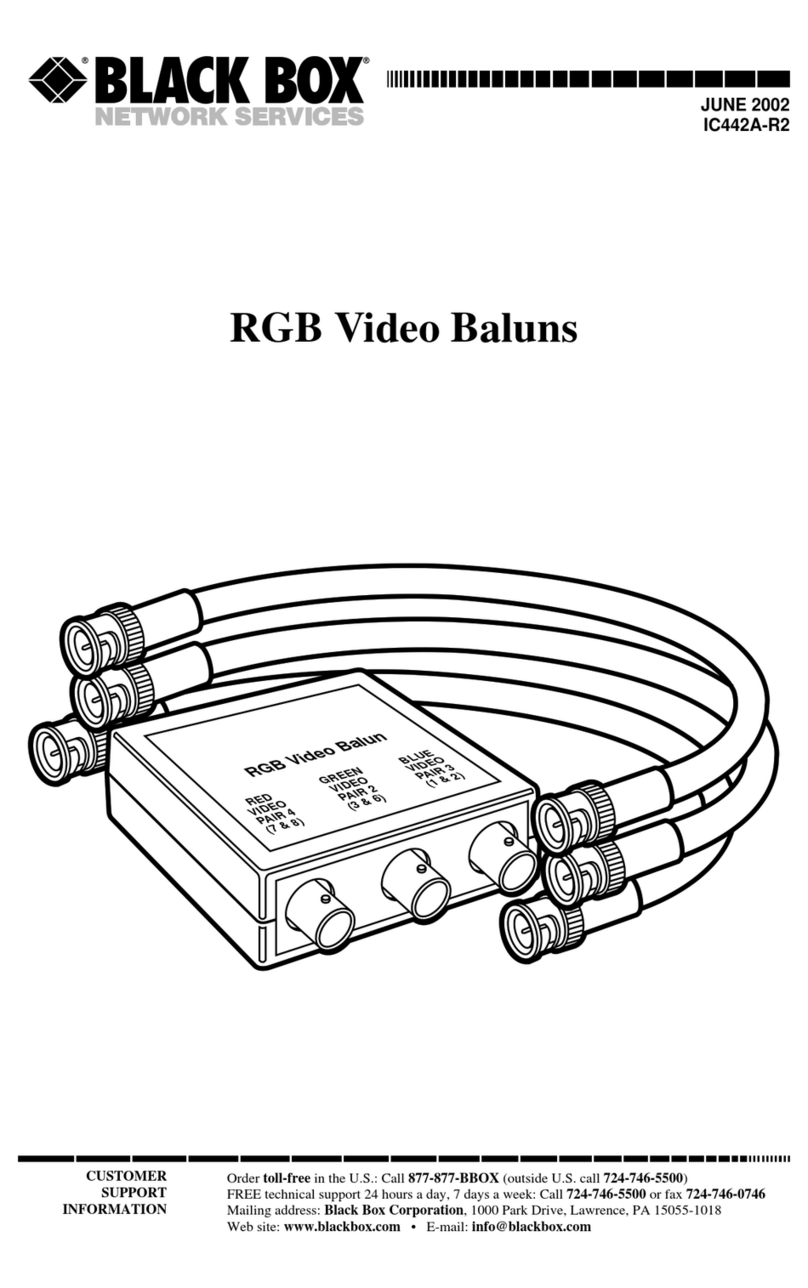 Black Box IC442A-R2 User manual Black Box IC442A-R2 User manual